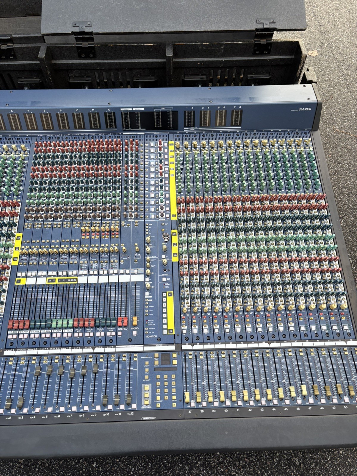 Yamaha PM-5000 52 Channel Analog Console W/ PSU and Tour Case