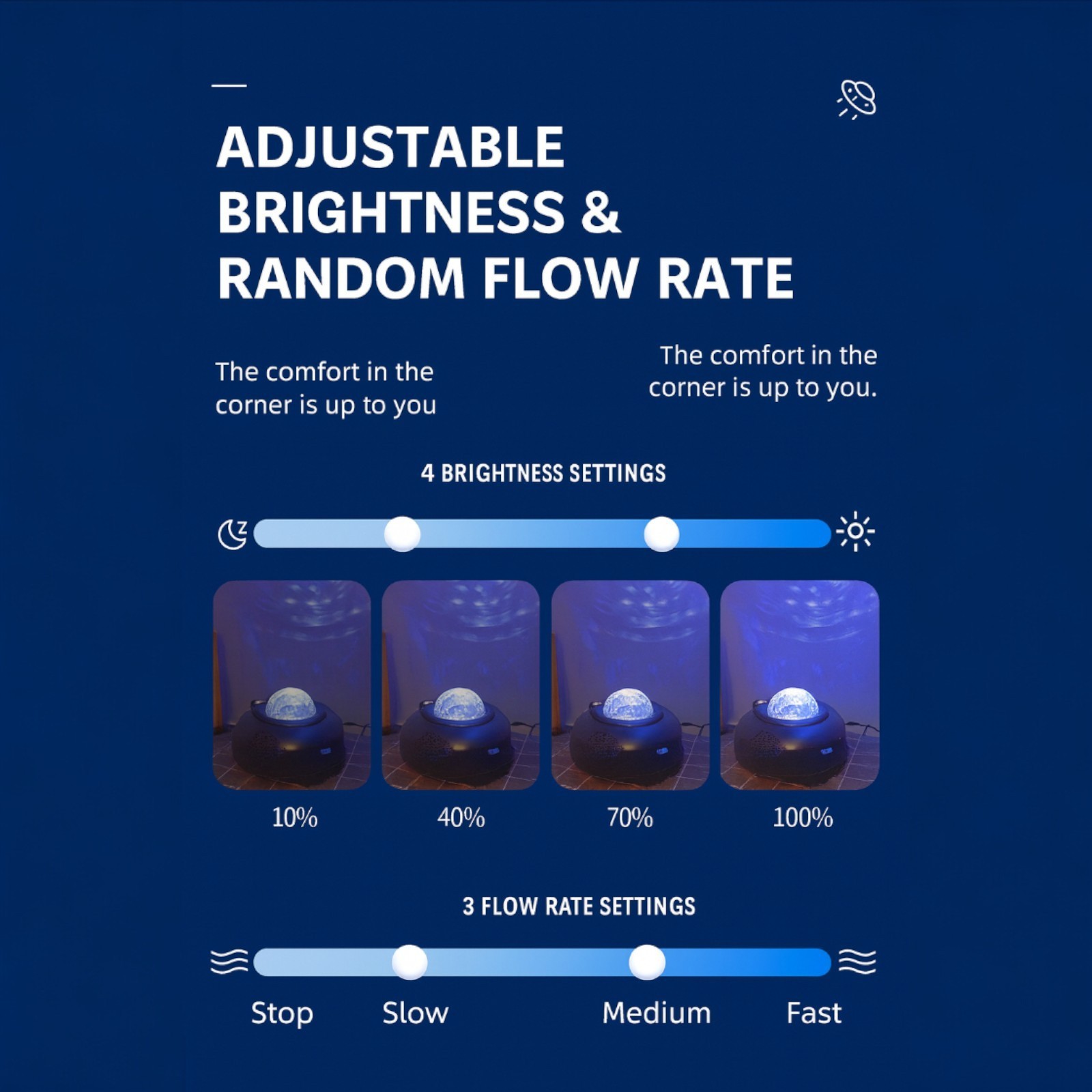 Galaxy Star Projector Aurora Night Light Bluetooth Music Lamp Moon Sky Gift