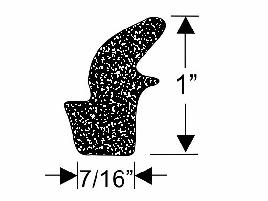 1964-1975 Chevelle Trunk Seal Weatherstrip USA Made. Free Shipping!