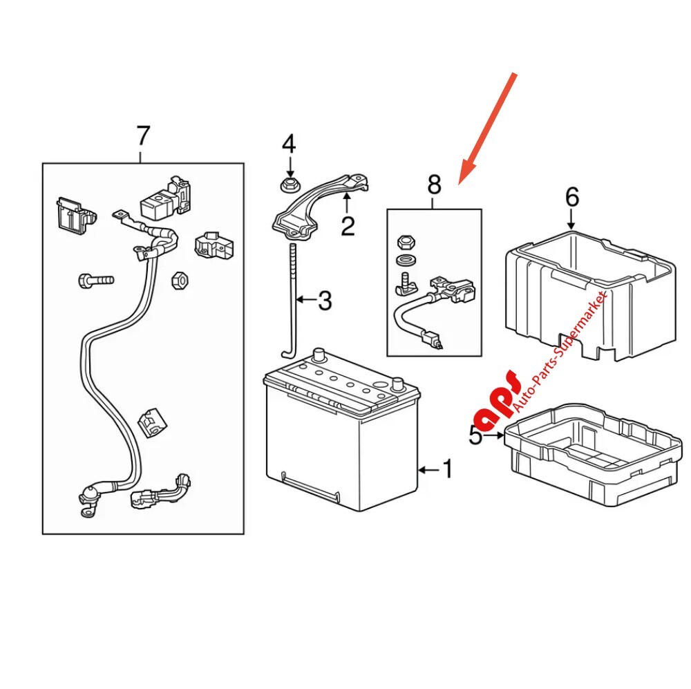 OEM Battery Current Sensor ASSY For Honda Odyssey Acura TL TLX MDX 32600-TK8-A04