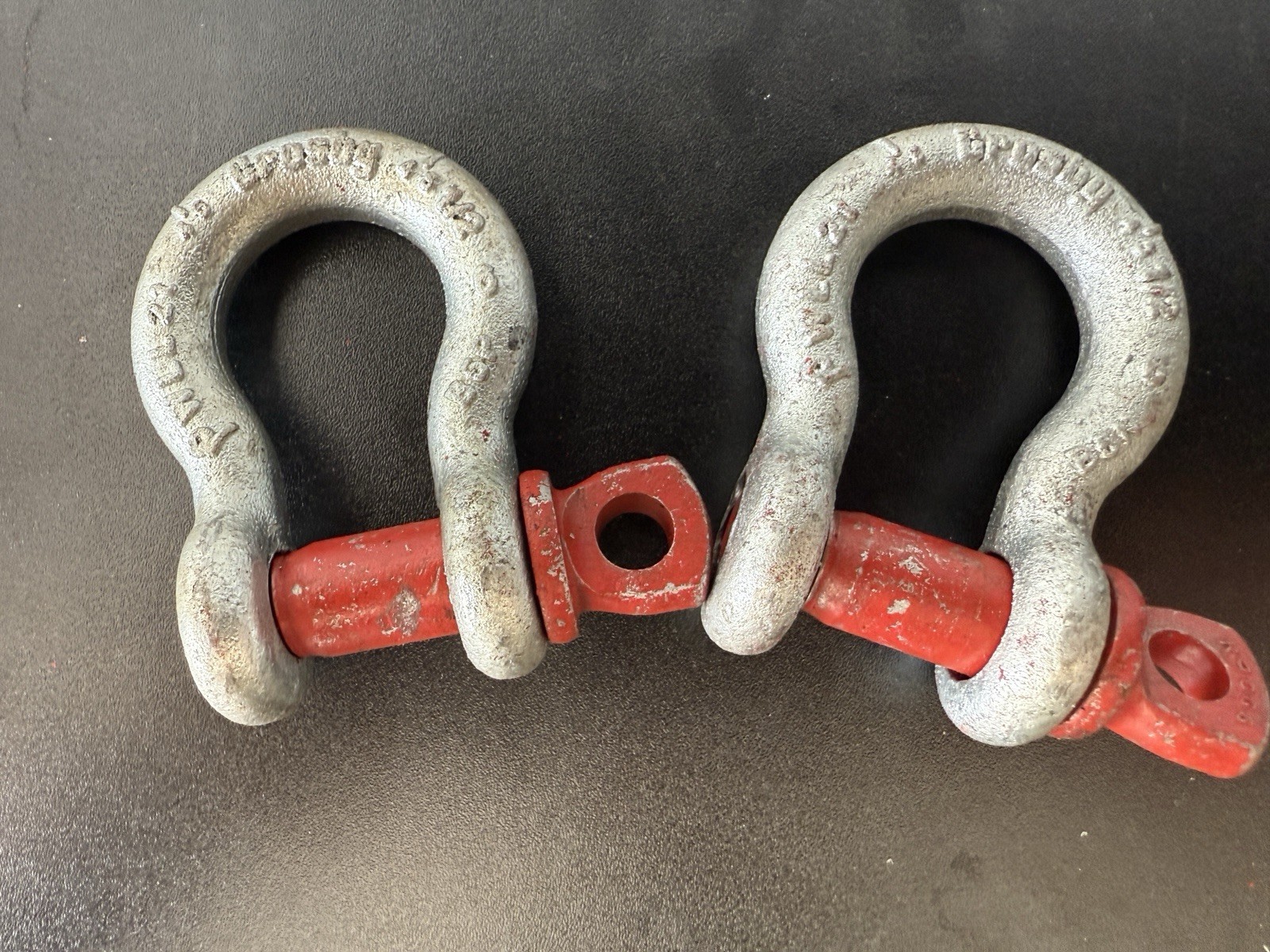 2x 1/2" Crosby Screw Pin Anchor Shackle 2 Ton WLL