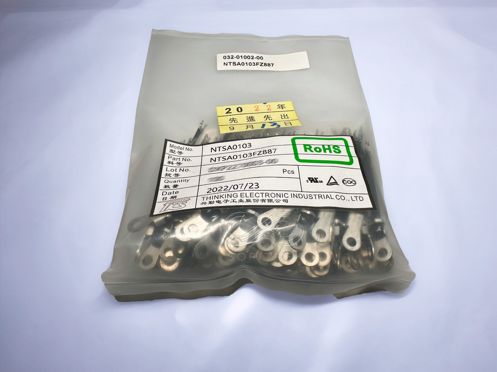 5PCS NTSA0103 THINKING 10kOhm NTC Thermistor 10K Screw-On Ring Lug