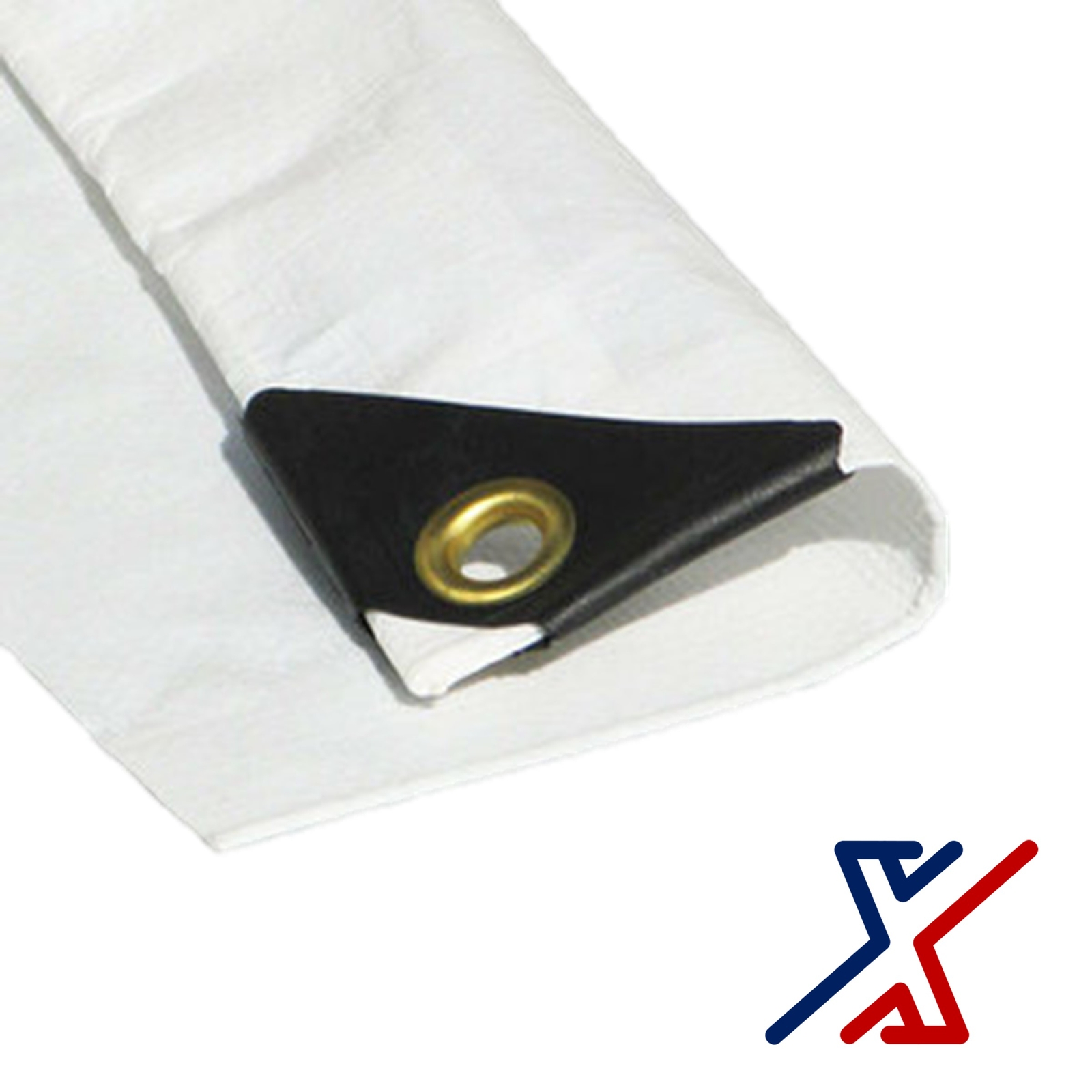 White Color 12 Mil Heavy Duty Tarp / Canopy by X1Tools/Tarps (over 180 Sizes)