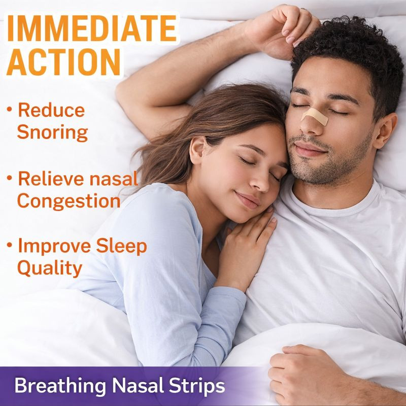 4 Pack NASAL STRIPS Breathe Nose Better Reduce Snoring Right Sleep