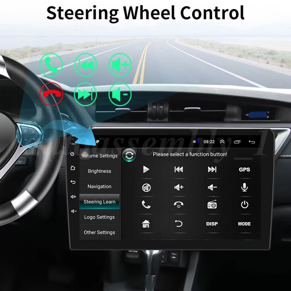 Android 16 Carplay GPS Navi WiFi 10.1" Double 2Din Touch Screen Car Stereo Radio