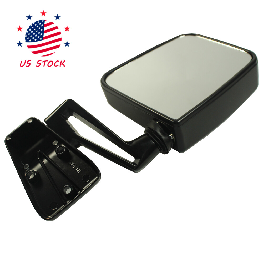 Pair View Door Mirrors Manual Side Set Right Left Black Fits Jeep Wrangler 87-02