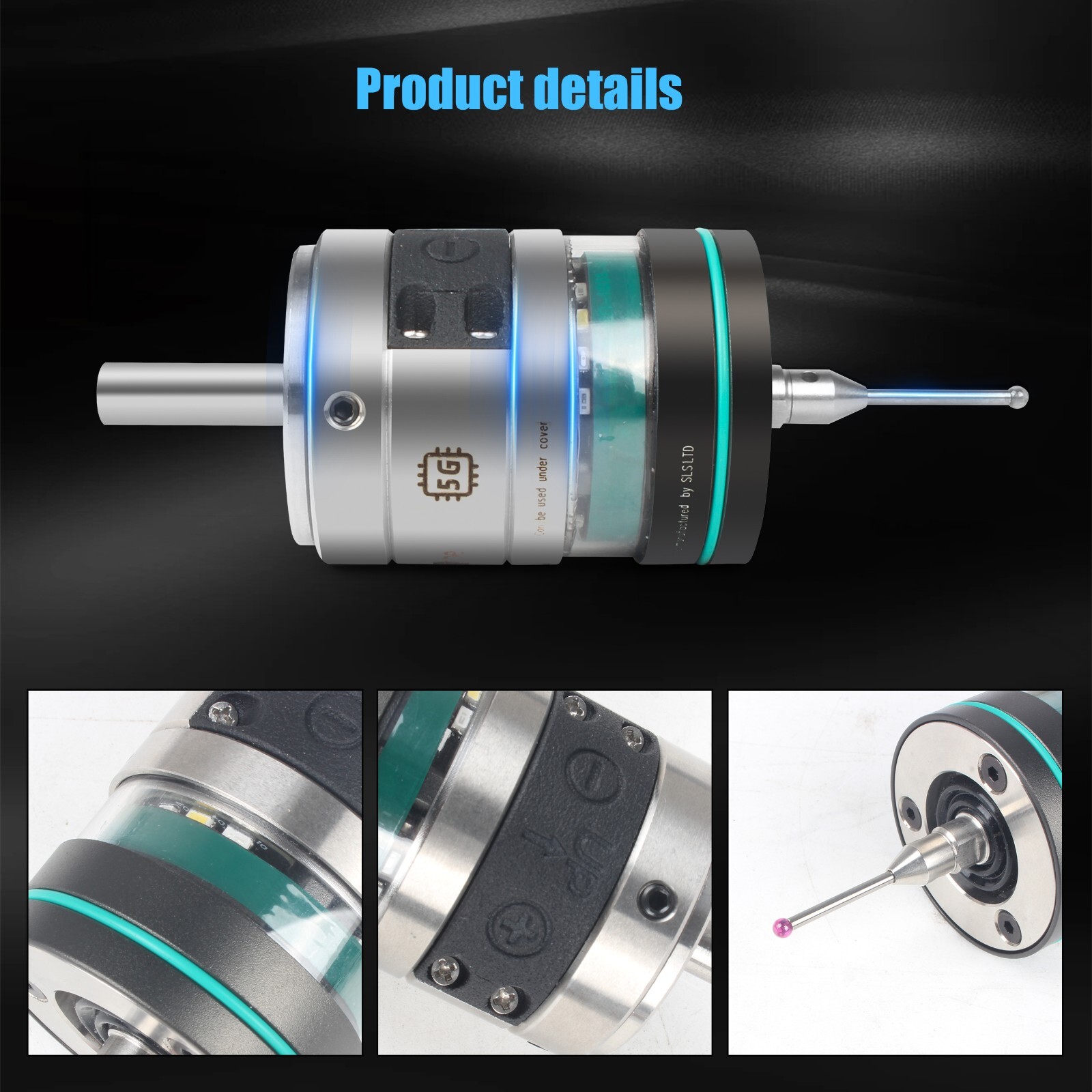 〖US〗 3D Edge Finder Wireless Probe CNC Milling Machining Center 0.001mm Accuracy