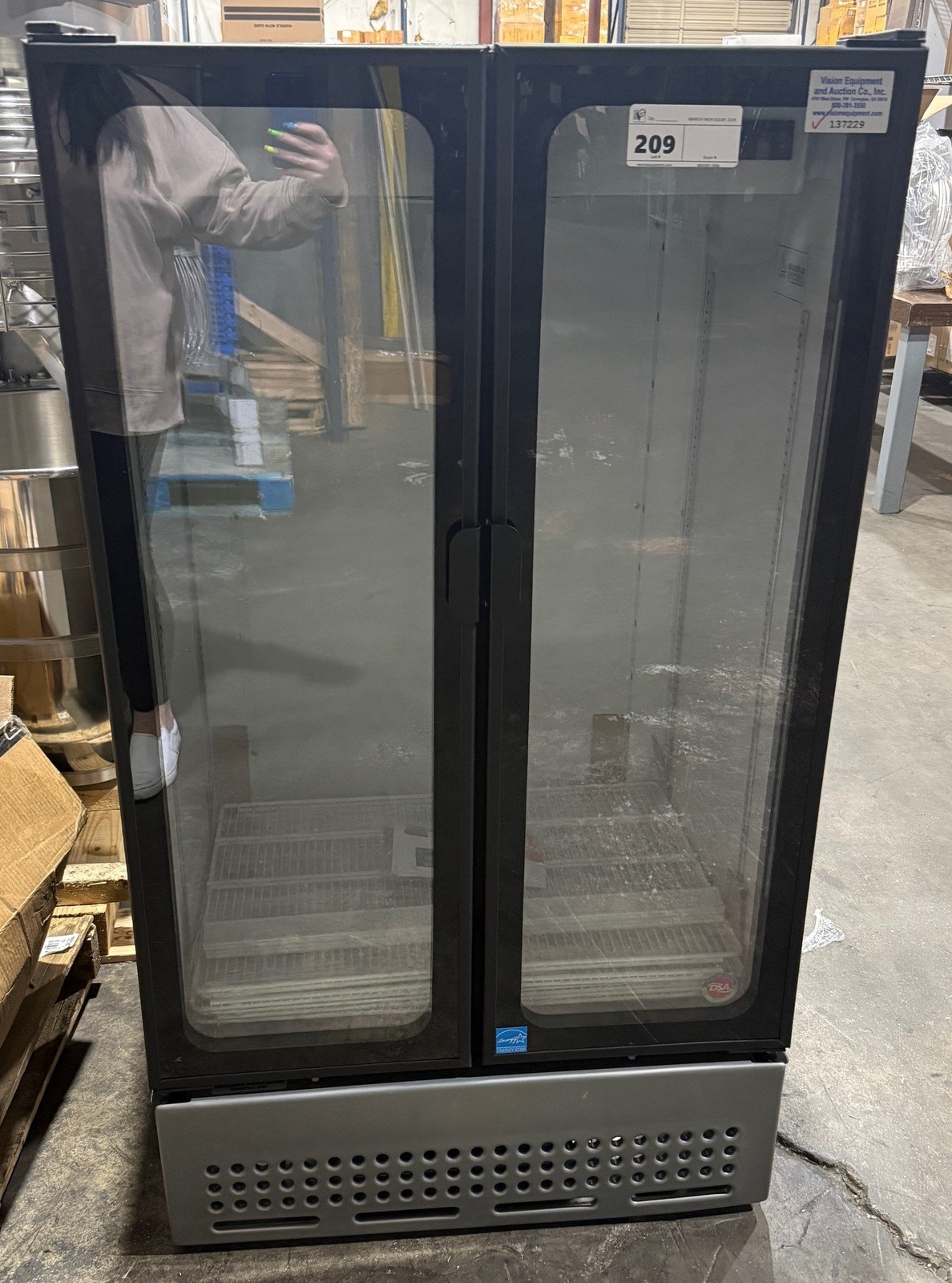 2026 DSA DULA30-R 2 TWO GLASS DOOR MERCHANDISER COOLER