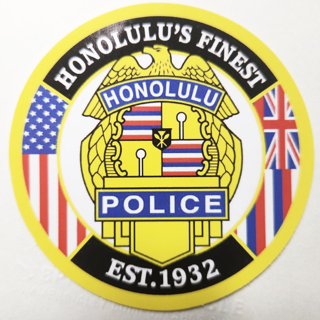 HPD Honolulu Police Department "Honolulu's Finest" decal/sticker NEW!
