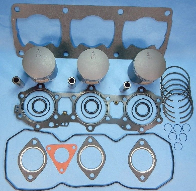 NEW POLARIS 600 TRIPLE PISTONS TOP END GASKET KIT 1995-2000 95-00 XC XCR XLT SP