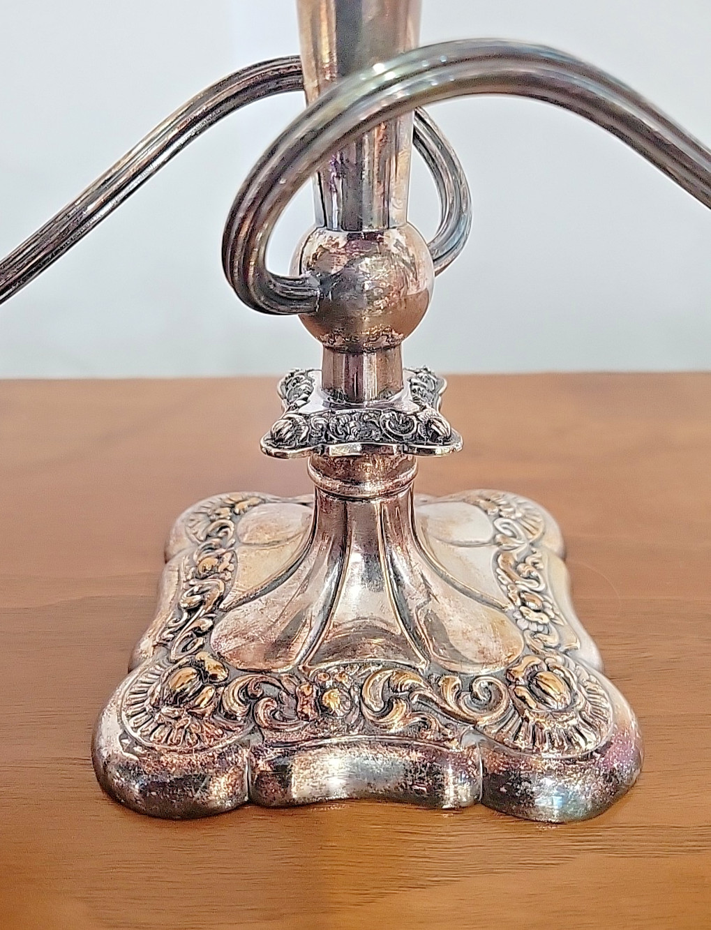 Gorgeous International Silver Co 3 Arm Silver Plated Candelabra 508