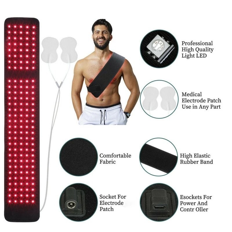 LED Red Light Therapy Device W/Pulse Mode for Foot Neuropathy Joint Pain Relief