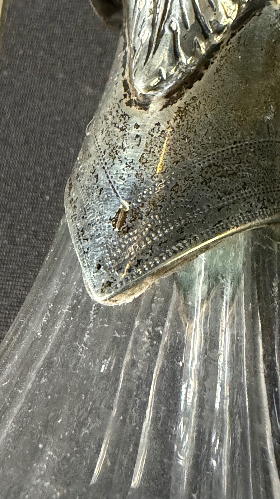 Antique English George III Sterling & Cut Glass Decanter 1800