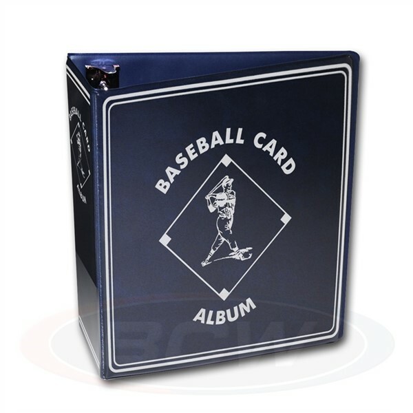 Lot of 4 BCW Blue Baseball Card Collection 3" D-Ring Albums binders books