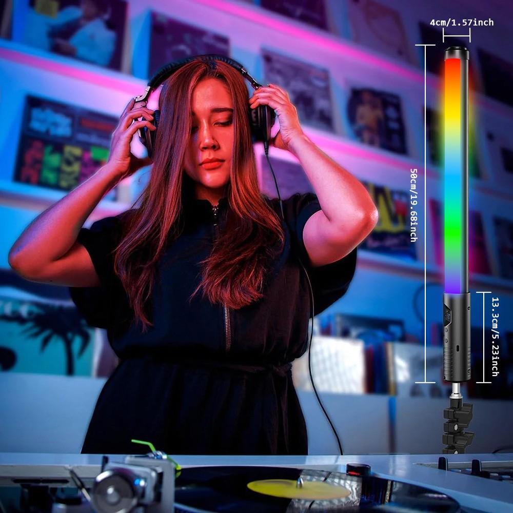 RGB LED Photography Lighting Portable Wand Handheld LED Video Light