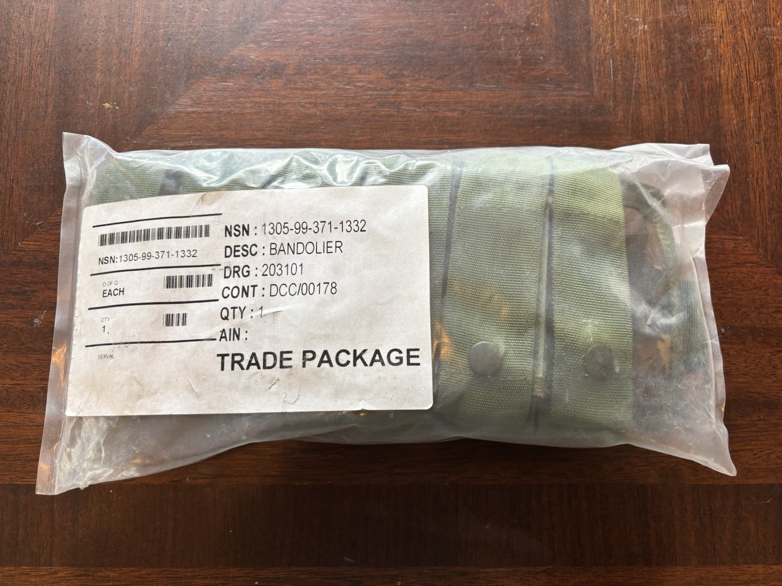 40mm/37mm 11 Round Bandolier British DPM New In Wrap With NSN