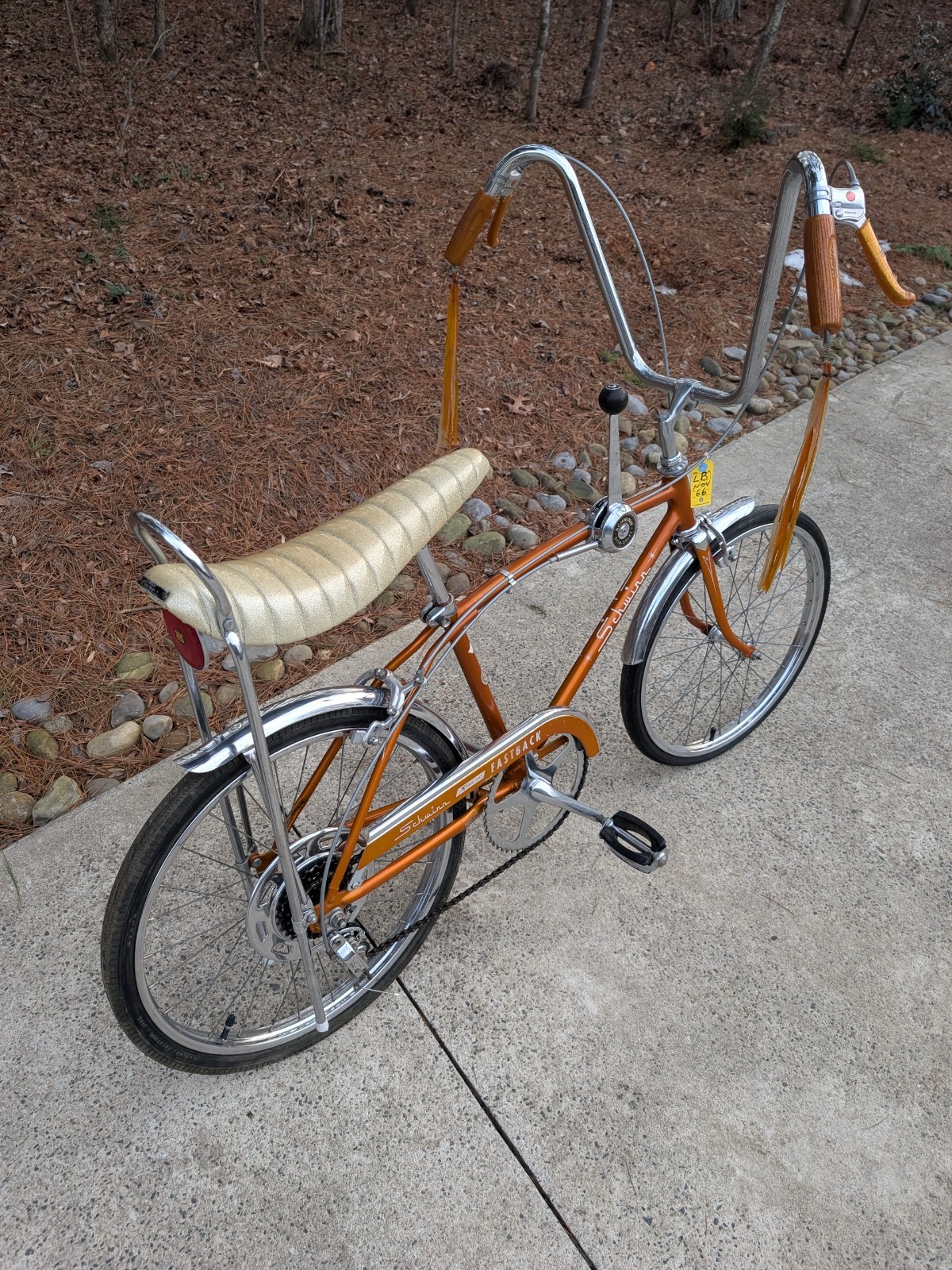 SCHWINN 1966 COPPERTONE Bicycle 5 speed FASTBACK STINGRAY 20 inch Bike ORIGINAL