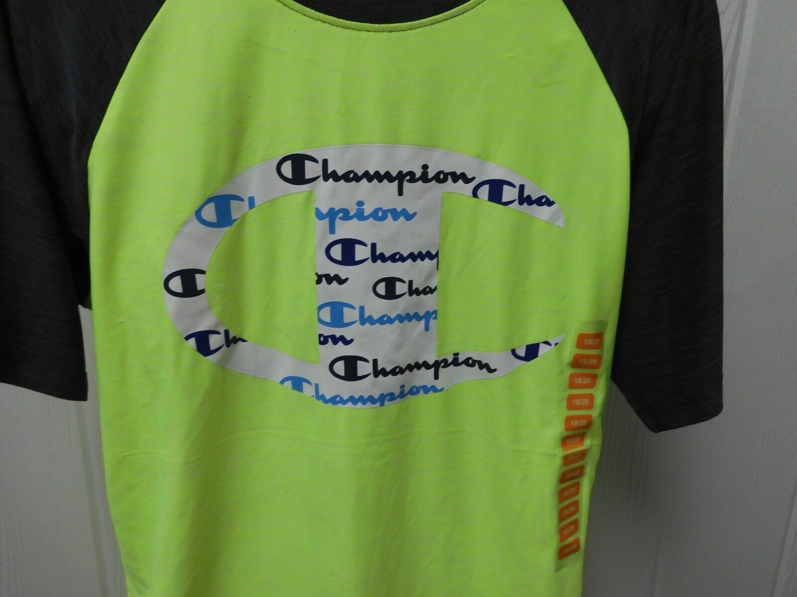 Champion Boys' T-Shirt Sizes 5/6 -18/20 Neon Football Baseball Camo