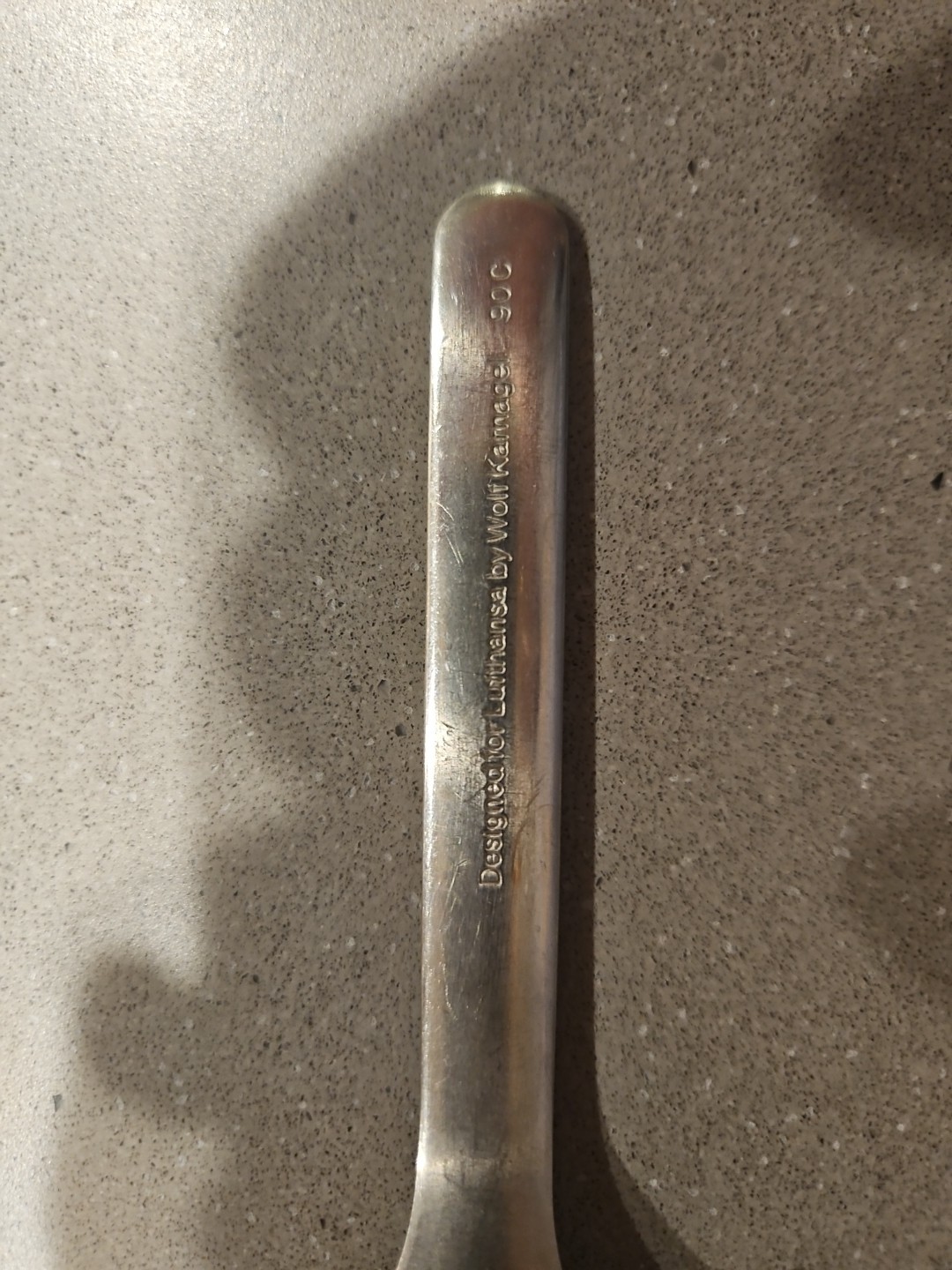 Vintage Lufthansa WMF Wolf Karnagel Design Spoon 90c