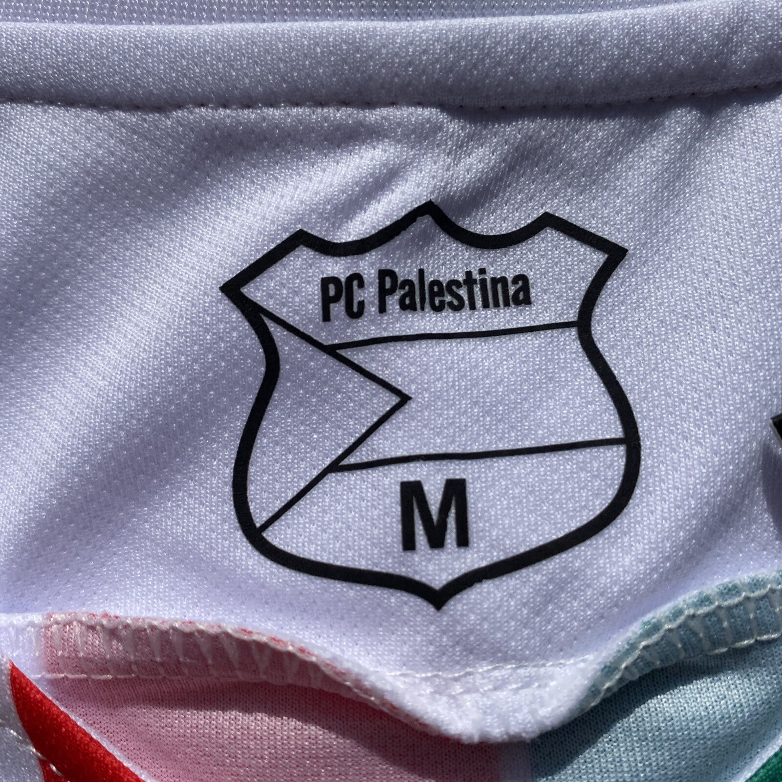 White Palestine Football Shirt/Jersey 23-34 Size Medium