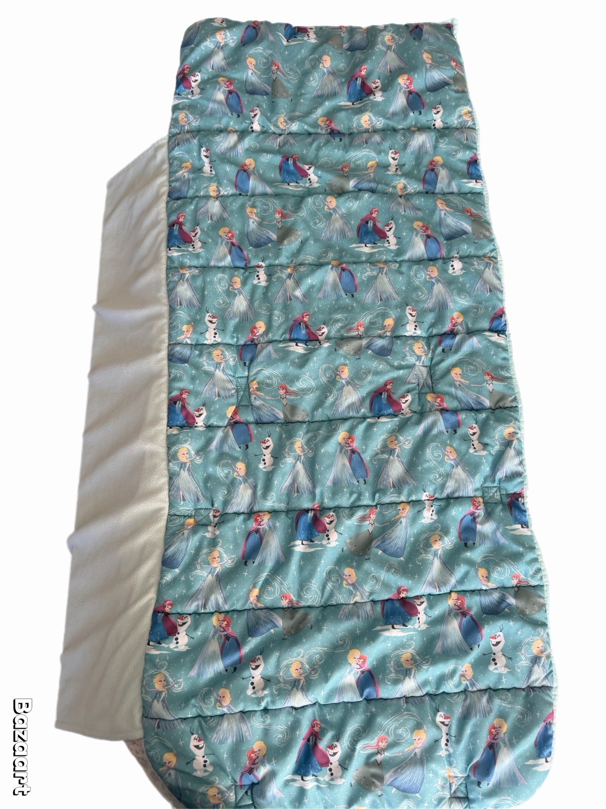 Pottery Barn Kids Toddler Nap Mat Disney Frozen Anna Elsa Blue
