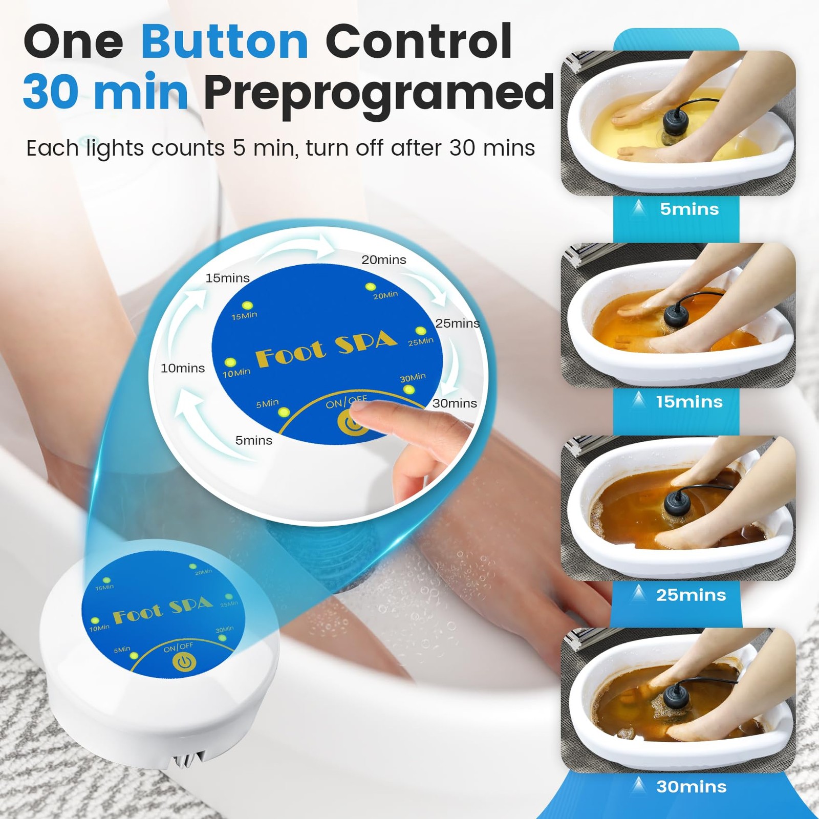 Ionic Foot Bath Detox Machine Spa Ion Cleanse Controller Portable for Home