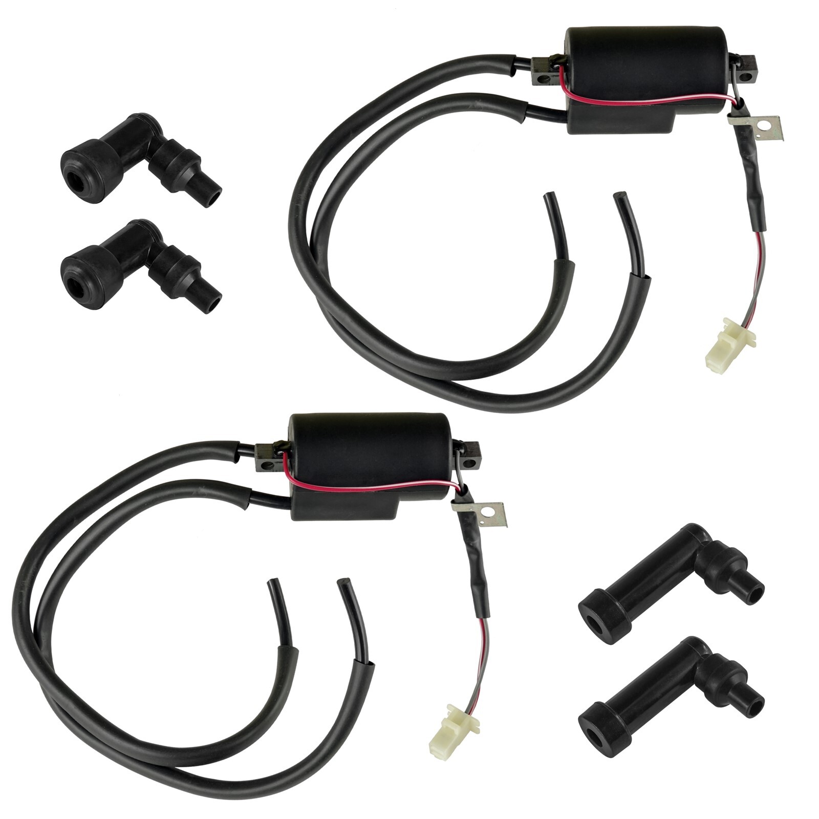 Ignition Coils & Spark Plug Boot Caps for Yamaha Maxim 750 XJ750 1982-1983