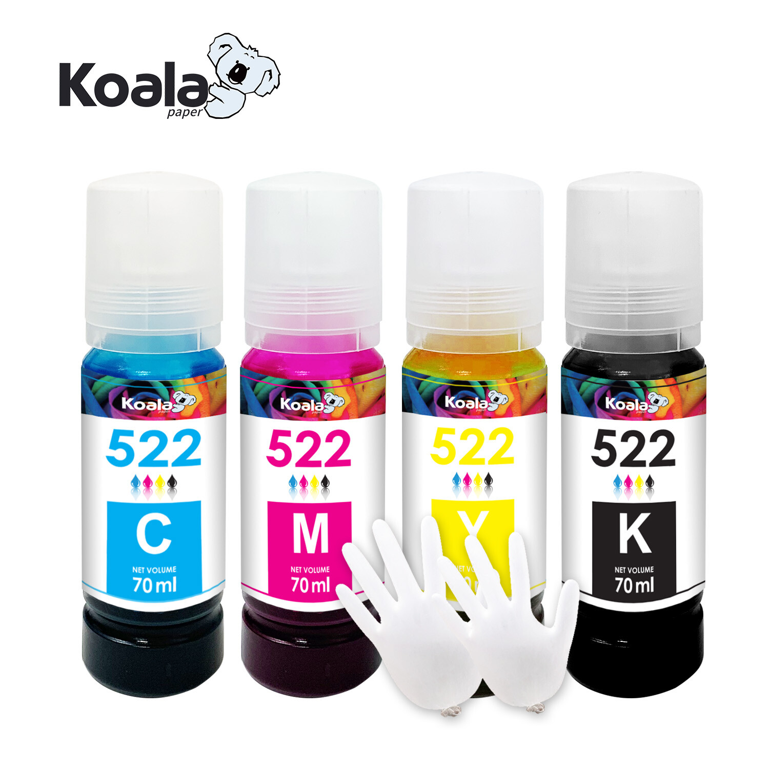 Lot 4-8 PK Koala 522 Ink Fit for Epson EcoTank ET-4700 4800 2720 2700 2400 2803