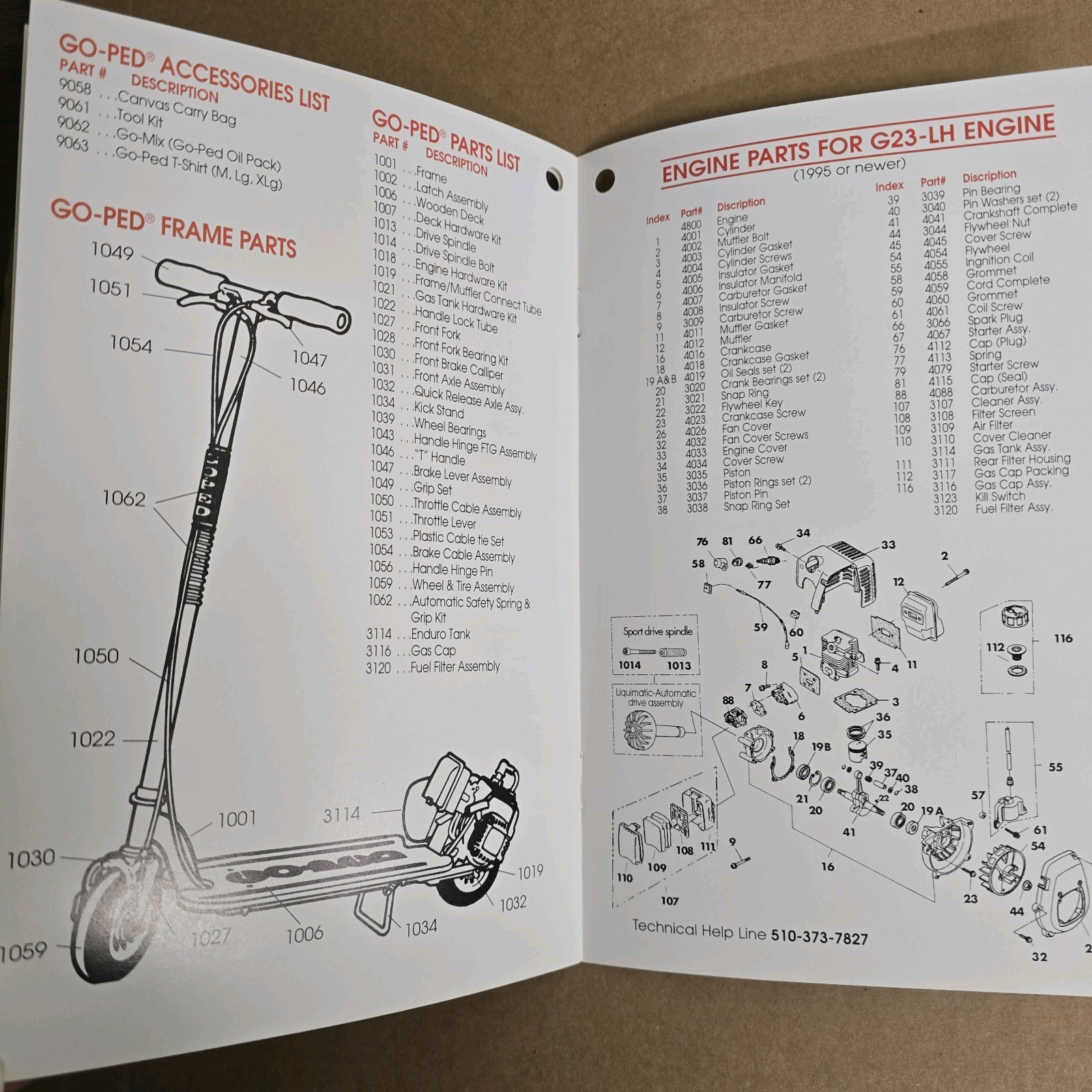 New Super OG Old Go-Ped Sport And Liquimatic Owner's Manual