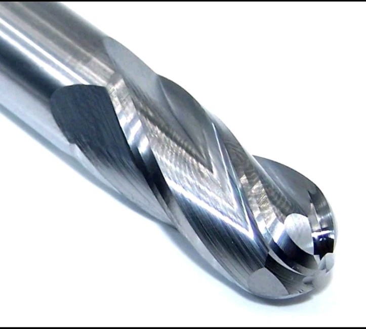 30164 Kyocera SGS 1/2" Carbide 4 Flute End Mill Ball .500" Diameter 1.00" Flute