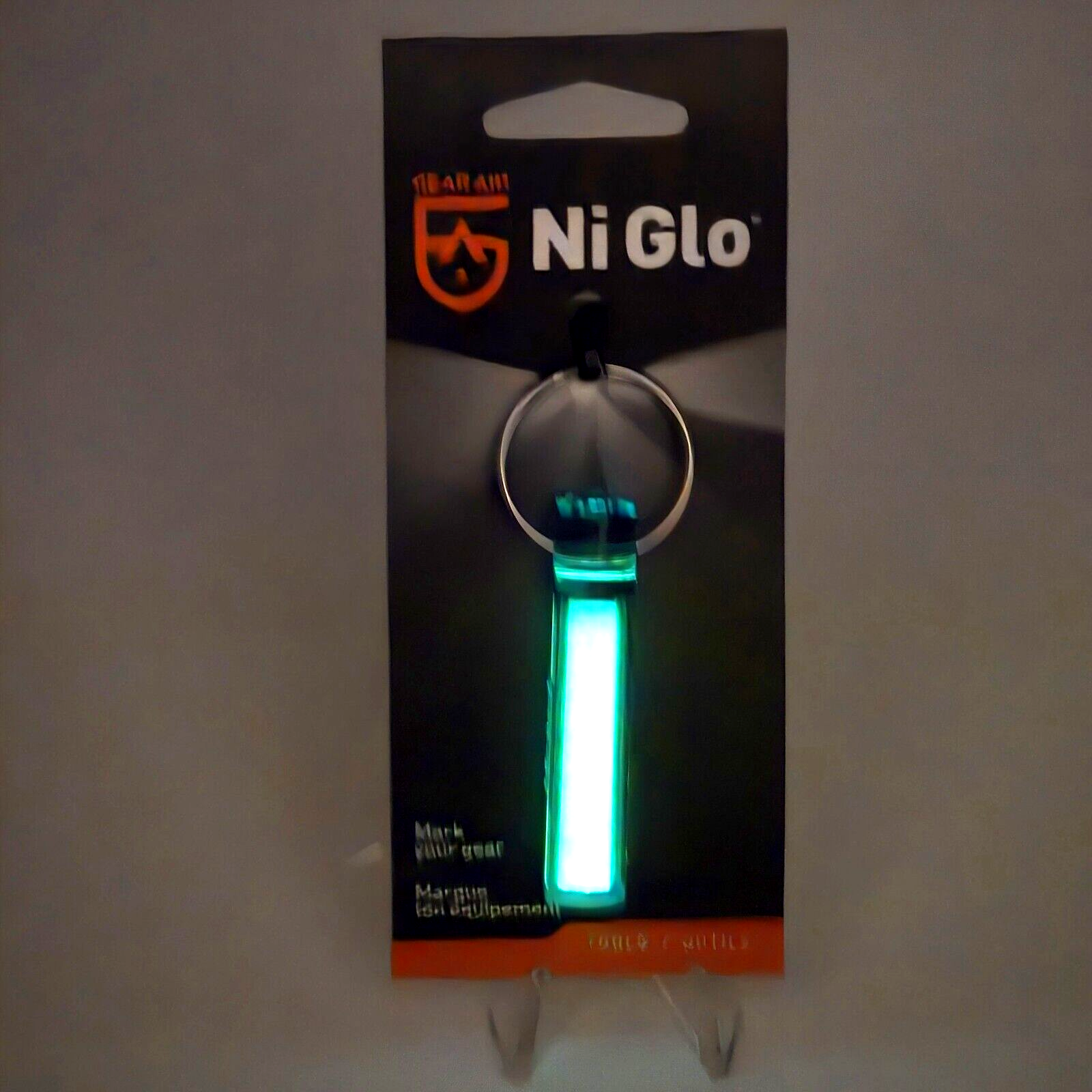 Ni-Glo Solar Gear Marker 91501 Green Recharges By Sun or Light Source Keychain