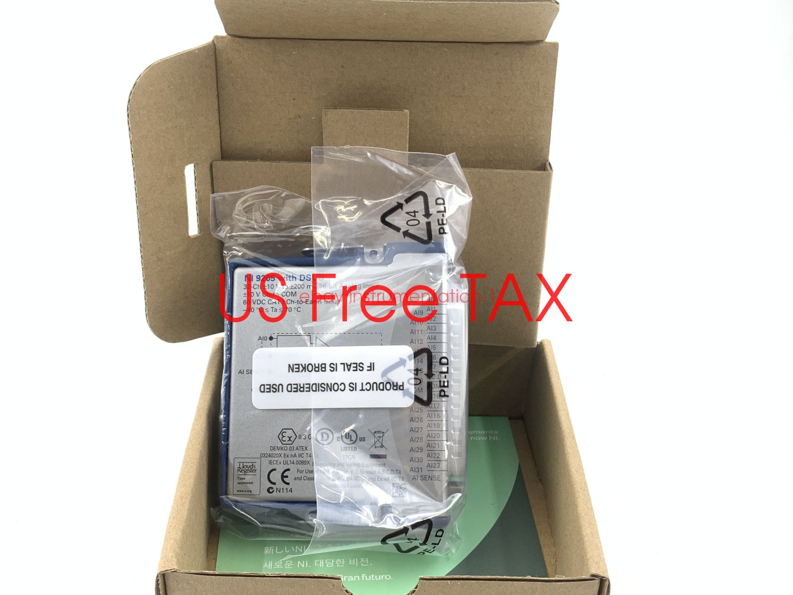 National Instruments NI 9205 cDAQ Analog Input Module, 32 Channels,D-Sub new box