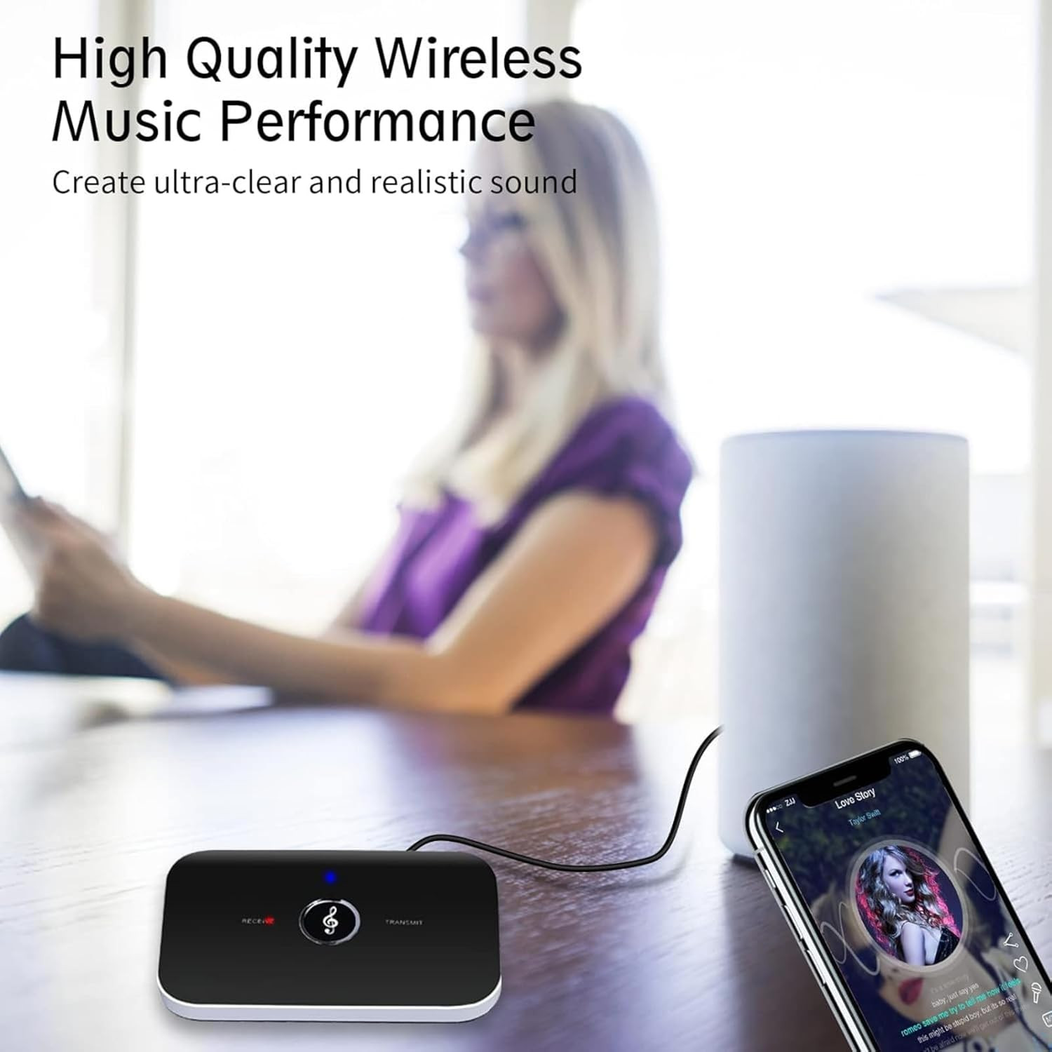 Bluetooth Transmitter & Receiver Wireless Adapter For Home stereos/speakers Lot