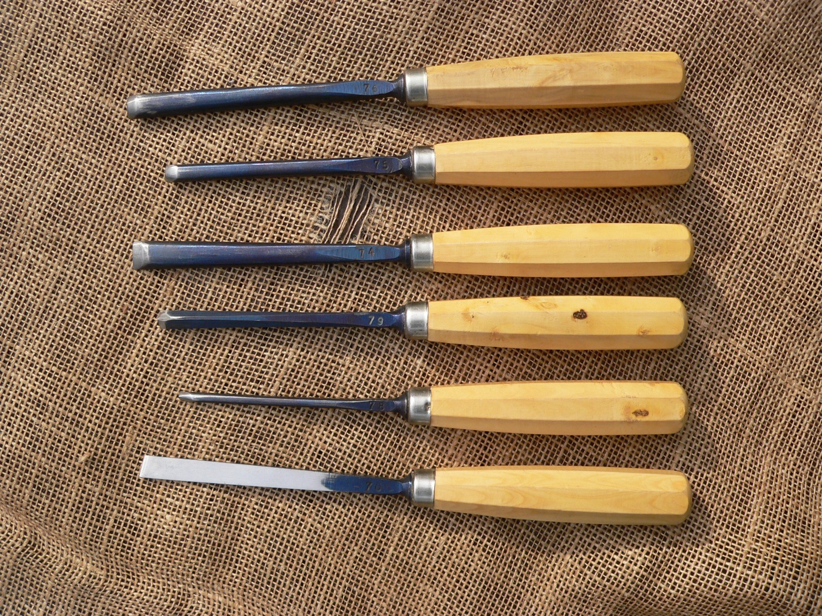 MIFER Carving Chisels Set of 6 Woodworking Tools, Spain