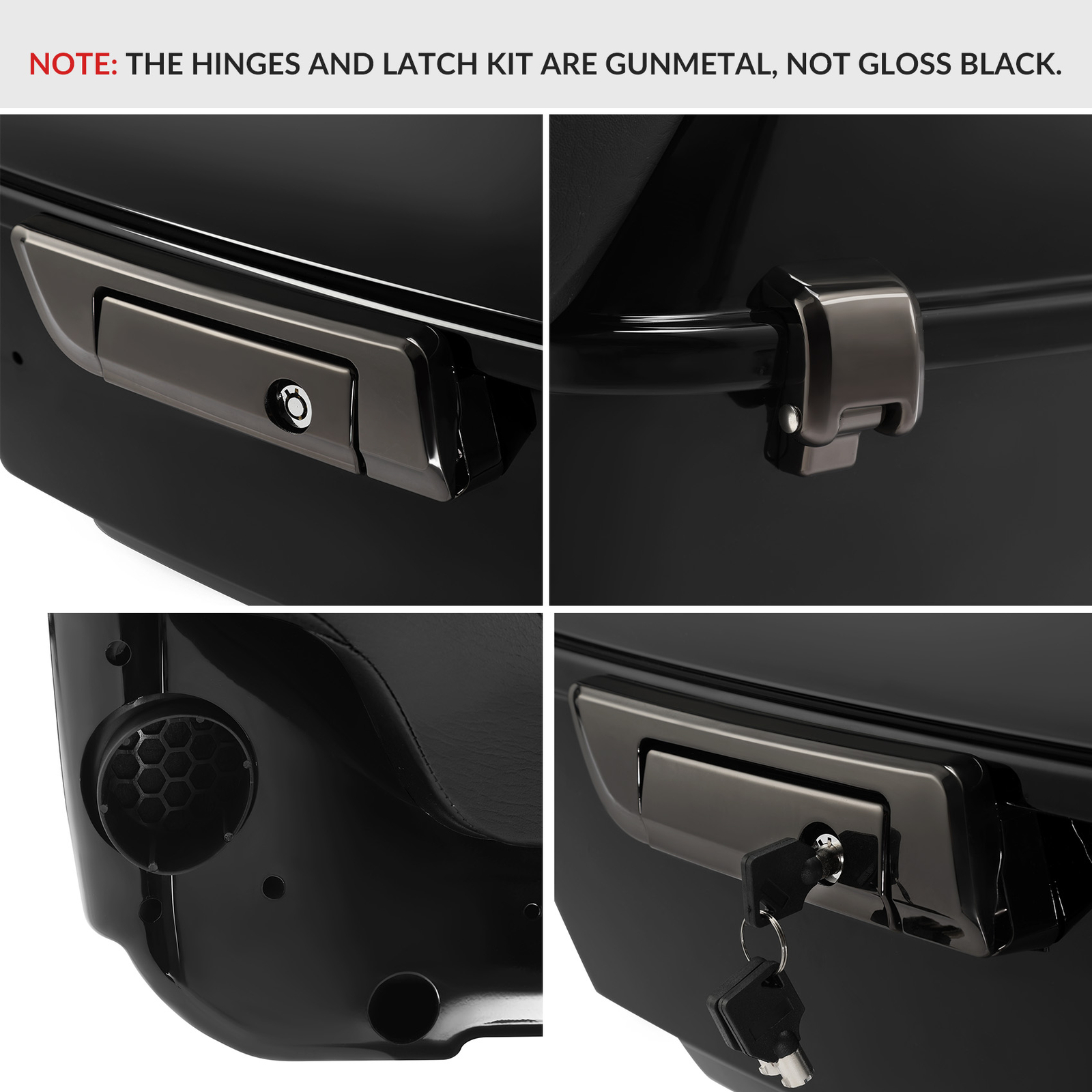 King Tour Pack Backrest Luggage Rack Top Rack Set Fit For Harley Touring '14-25