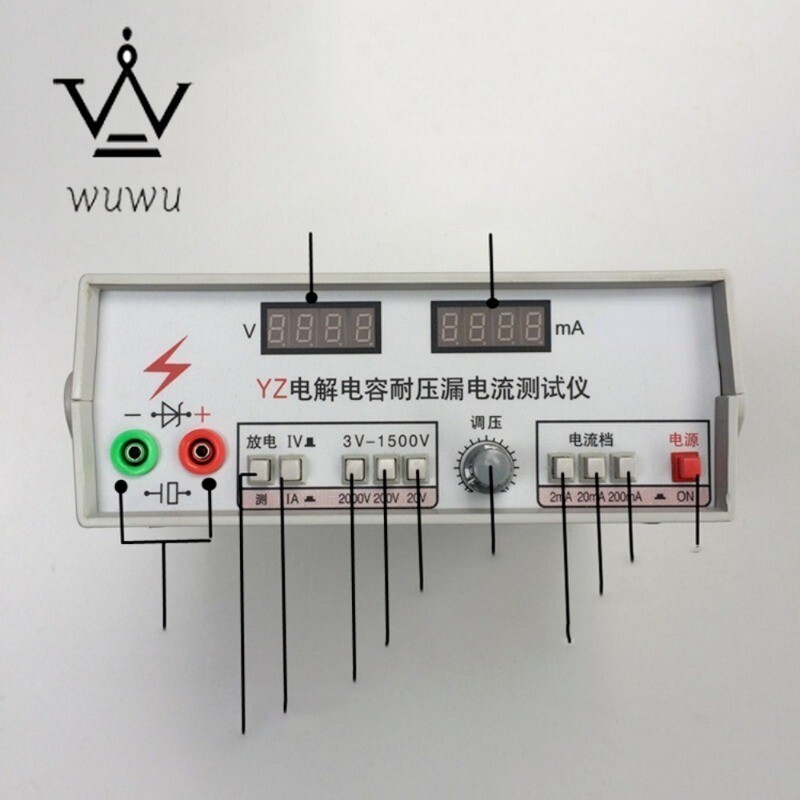 Electrolytic Capacitance Withstanding Voltage Leakage Current Tester Tool
