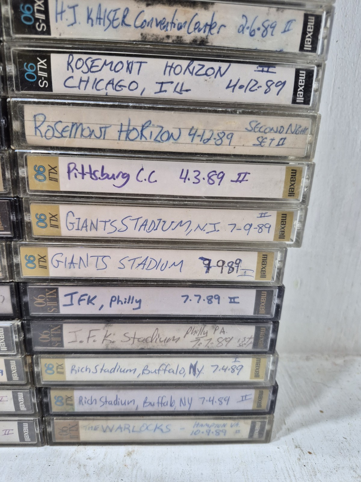 Lot Vintage The Grateful Dead & Others Cassette Tapes 1989 80s Concert Live