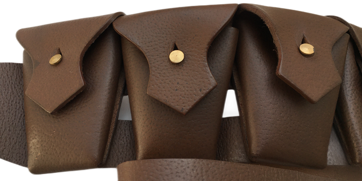 British P-1903 Leather Five Pocket Bandolier (Pebble Leather)