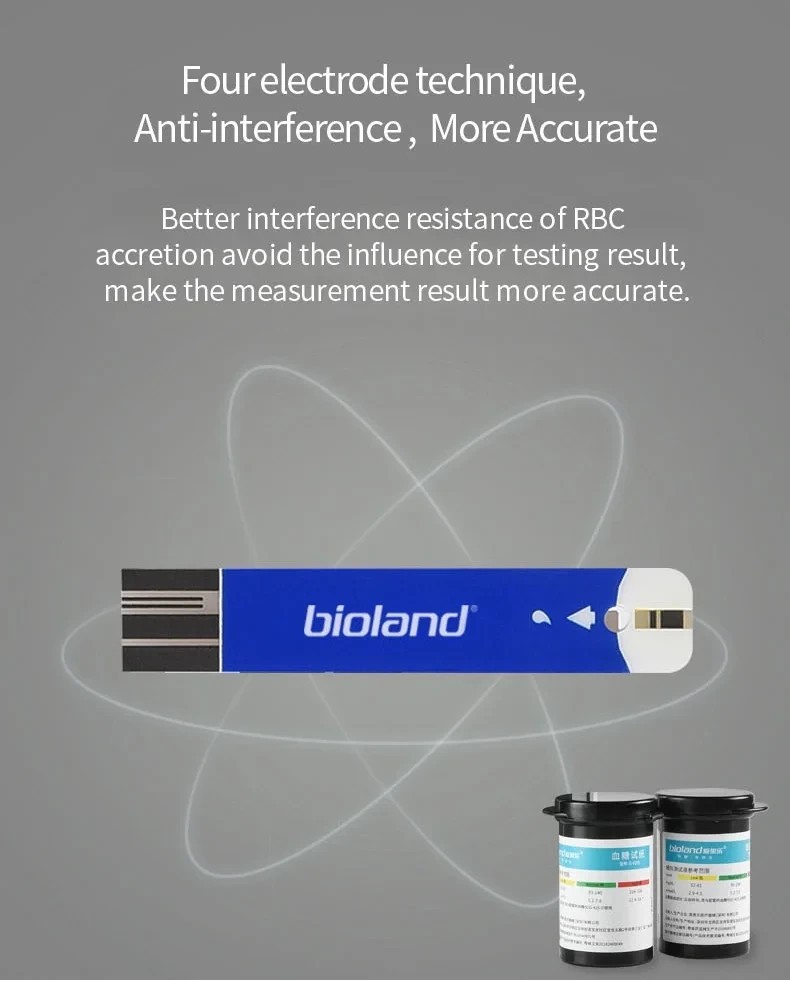 Digital Health Instrument Kit with 100 Test Strips & 100 Lancets 5s Fast Read US