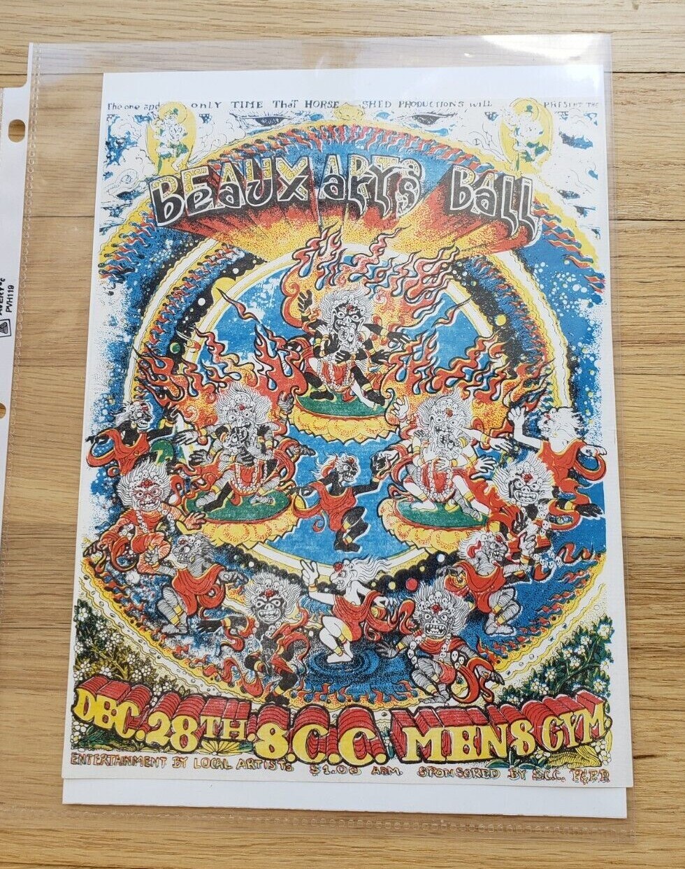 Beaux Arts Ball Sacramento City College Peace & Freedom Party 1968 Flyer