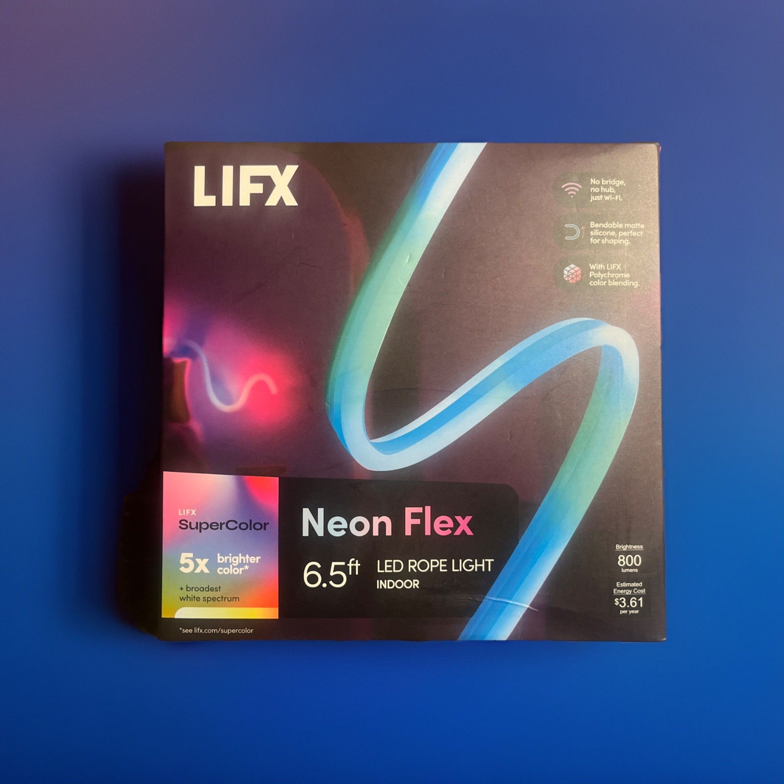 LIFX Neon Flex 800LM 6.5ft Indoor LED Rope Light LFXNEON6.5