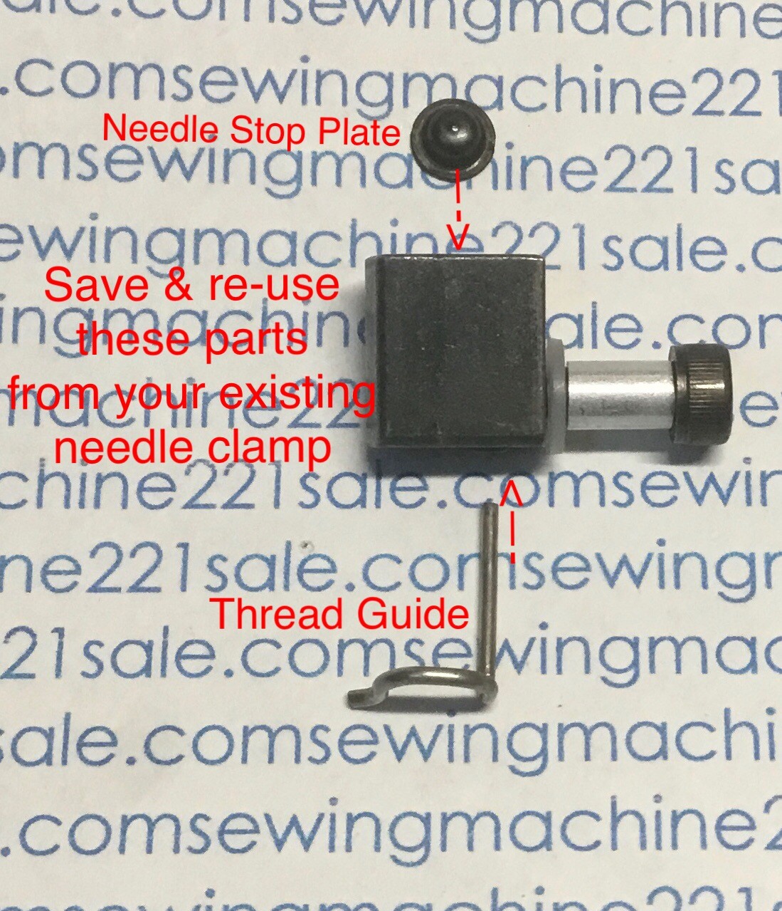 Viking Husqvarna #412 7738-01 NEEDLE CLAMP (bin-05) (H/D Replacement) NEW 🇺🇸