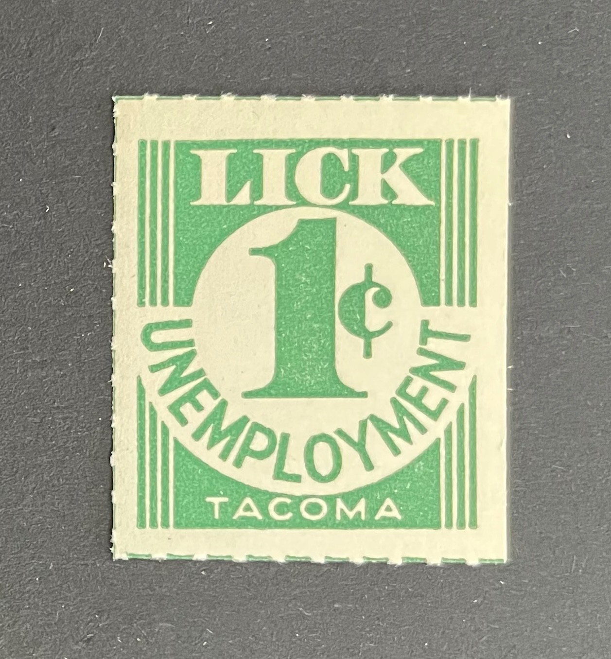 Washington State Revenue - City of Tacoma 1 cent Unemployment - MNH