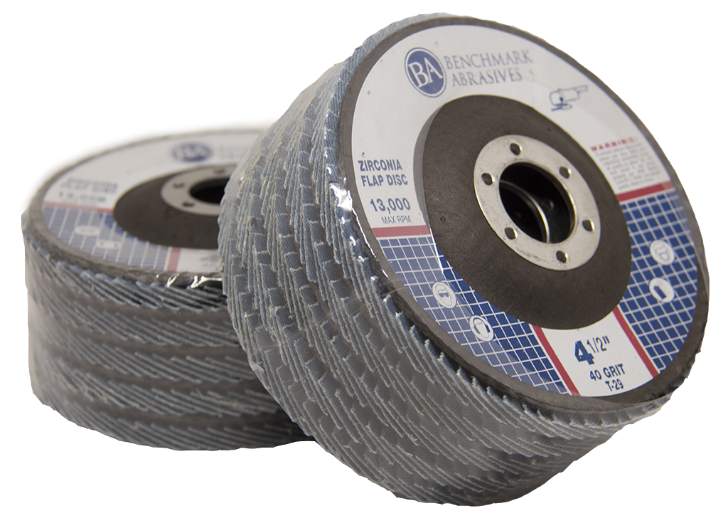 50 Pack 4.5” x 7/8" Professional 40 Grit Zirconia Flap Disc Grinding Wheels T29