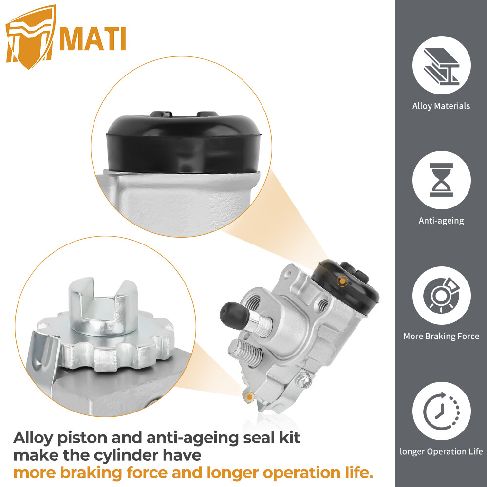 Front Brake Wheel Cylinders All Four w/Shoes for Honda Foreman 450 TRX450 4x4