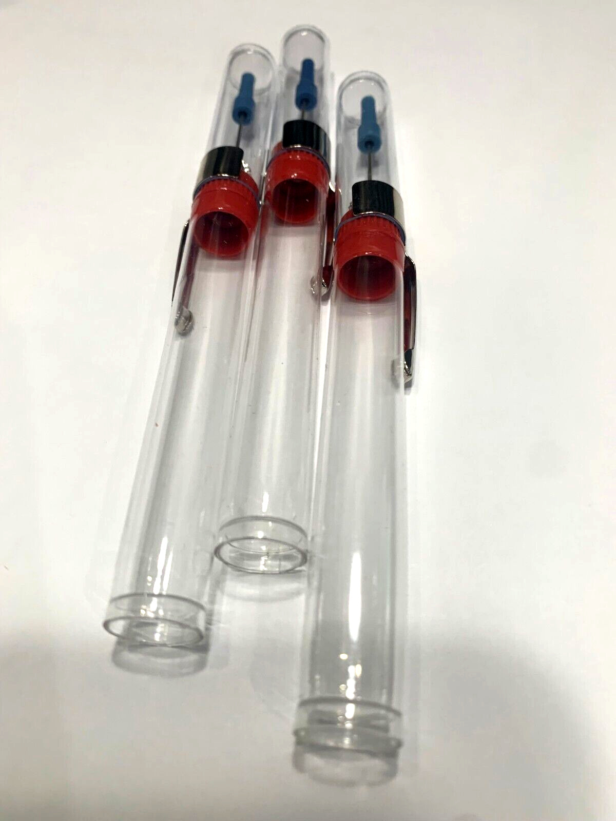 3pc- Refillable Precision Needle PinPoint Oiler(Empty)w/Pocket Clip USA