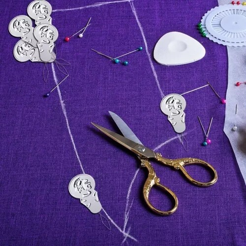 100x Metal Wire Needle Threader Silver Hand Sewing Stitch Insertion Tool 1.7" US