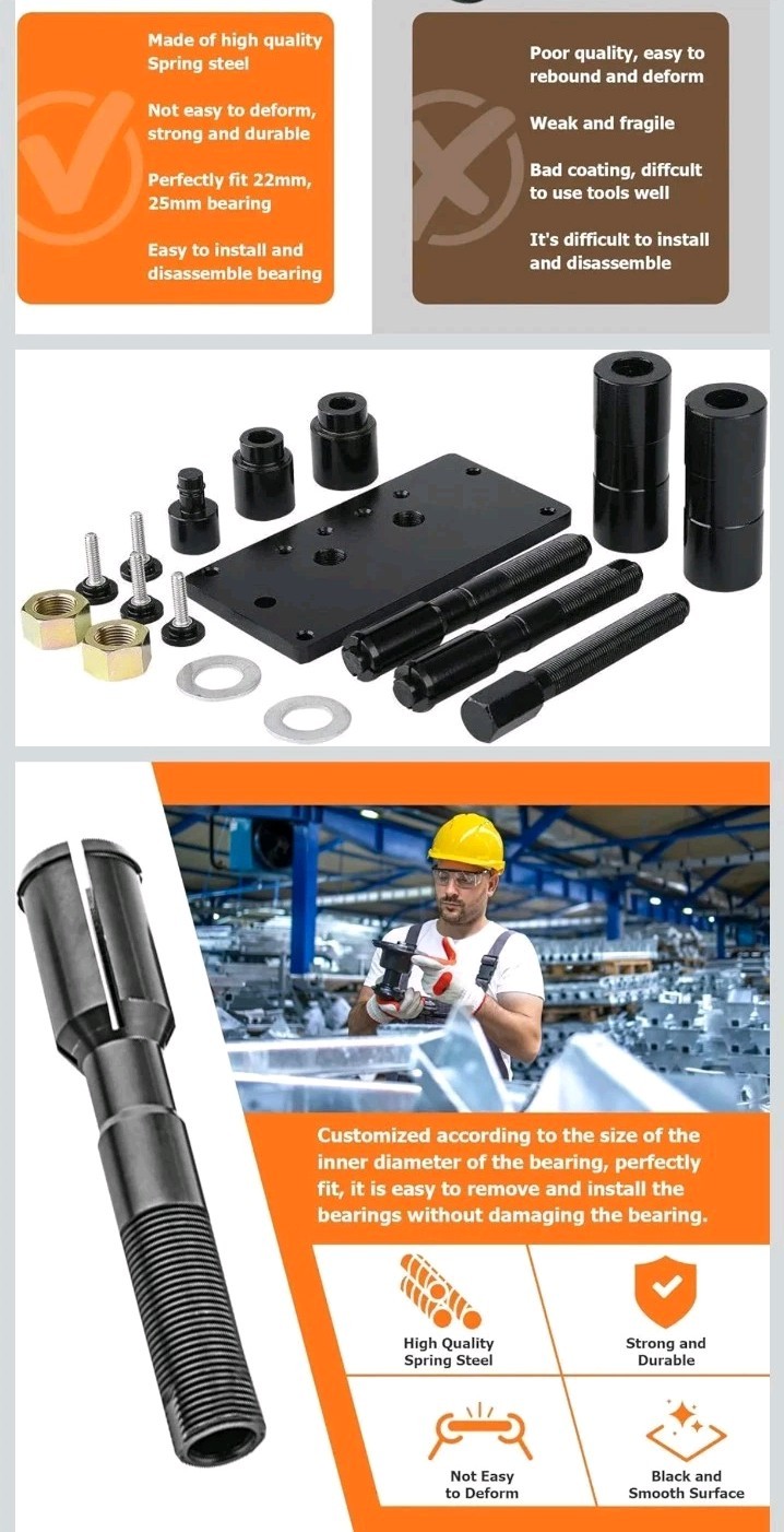 Inner Cam Bearing Installer and Puller Tools Compatible For Harley