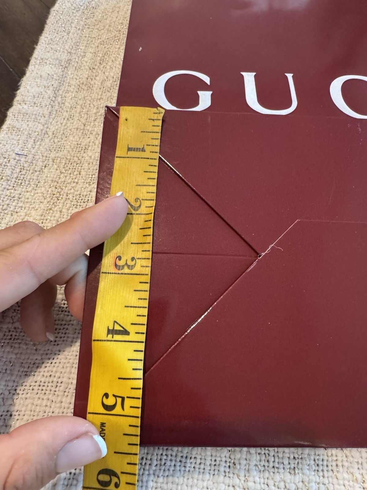 Gucci Empty Gift Bag 13 x 10 x 5