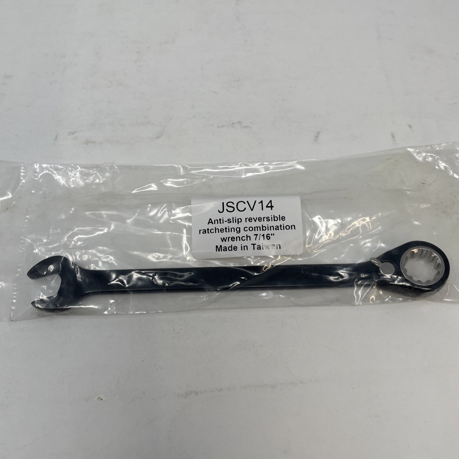 Proto 7/16 Reversing Combination Ratcheting Spline Anti-Slip Wrench JSCV14